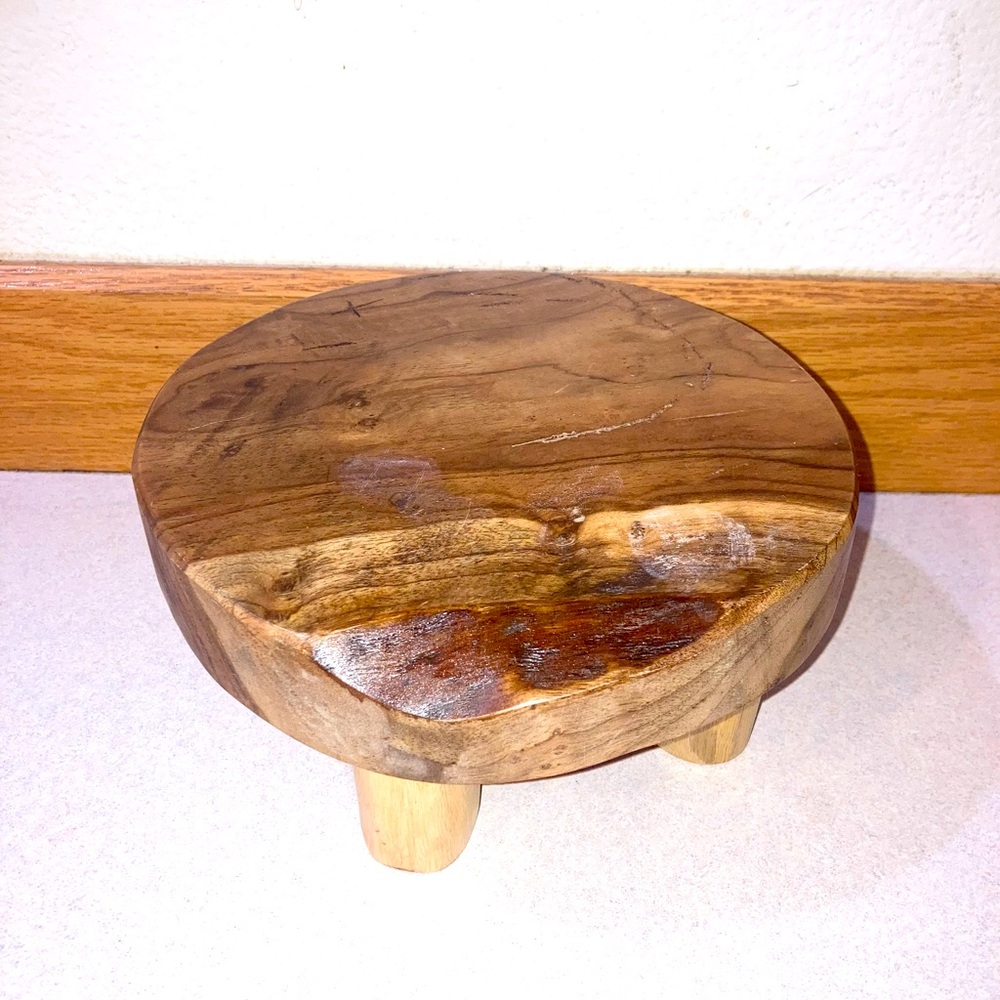 Rustic Natural Wood Riser